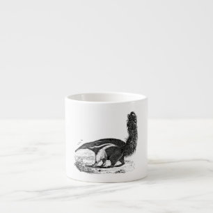 Tasse Expresso Rétro modèle de mangeur de fourmi d'oryctérope