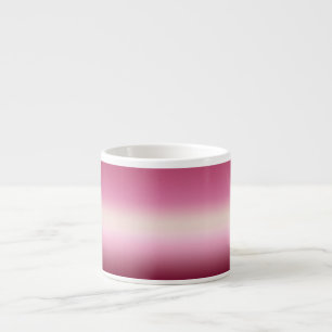 Tasse Expresso Romantique rose et jolie crème ivoire Ombre