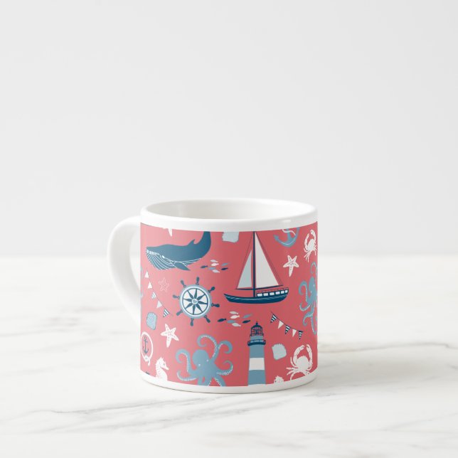 Tasse Expresso Rose marin (Devant gauche)