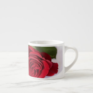 Tasse Expresso Rose rouge Gros plan Minimalisme Café Coupe Mug