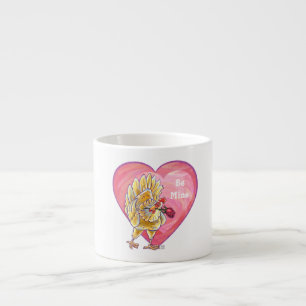 Tasse Expresso Saint-Valentin au poulet
