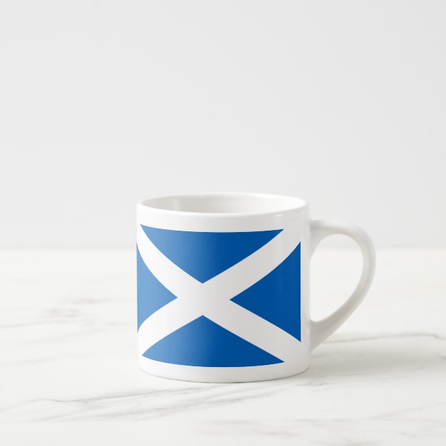 Tasse Expresso Saltire ~ Drapeau de l'Ecosse (Droite)