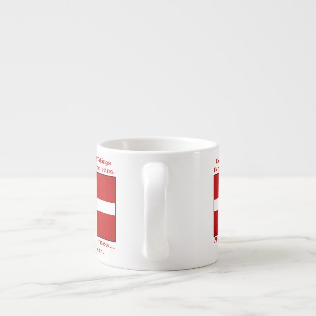 Tasse Expresso Sang danois & Bière Viking (Dos)