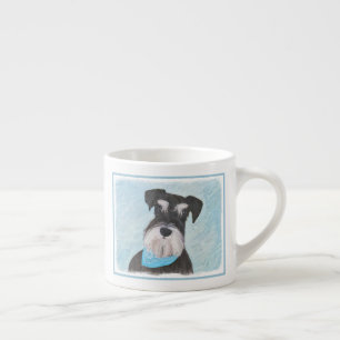 Tasse Expresso Schnauzer (Miniature) Peinture - Chien original mi