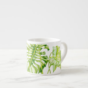 Tasse Expresso Sculptures feuillues sur un Espresso Mug