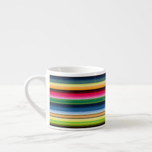 Tasse Expresso Serape de couverture traditionnelle mexicaine