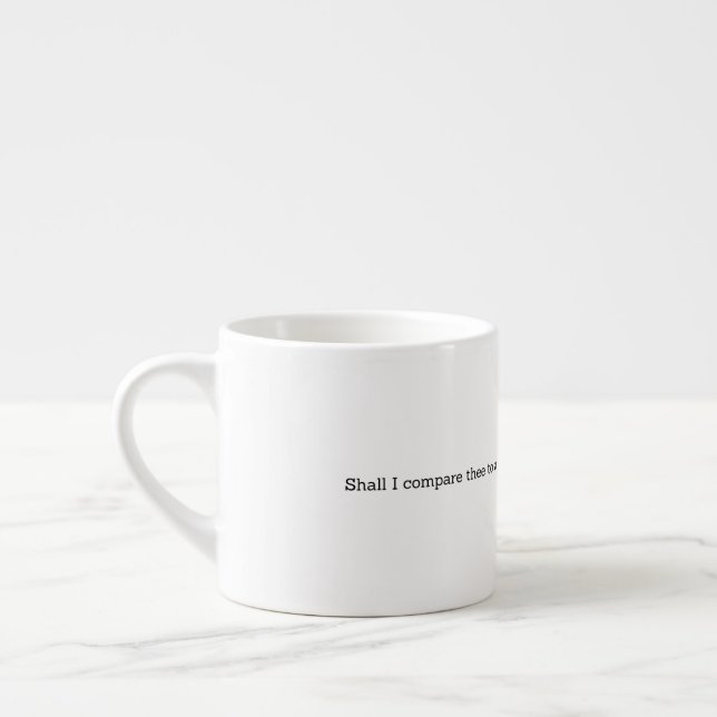 Tasse Expresso Shakespeare Summer Quote Decor For Home (Gauche)