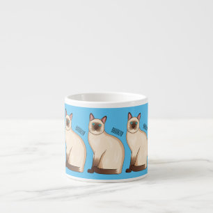 Tasse Expresso Siamese cat cartoon