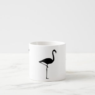 Tasse Expresso Silhouette de Flamant rose