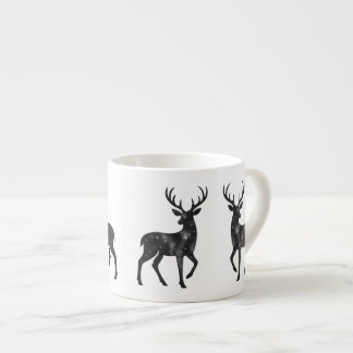 Tasse Expresso Silhouette de Renne Étoilé Personnalisé