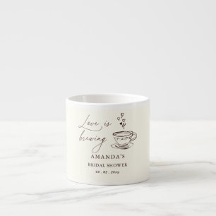 Tasse Expresso Simple Love is Brewing Coffee Bridal Shower 