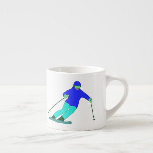 Tasse Expresso Ski de neige