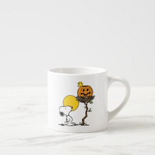 Tasse Expresso Snoopy & Bois Nid Avec Jack O'Lantern