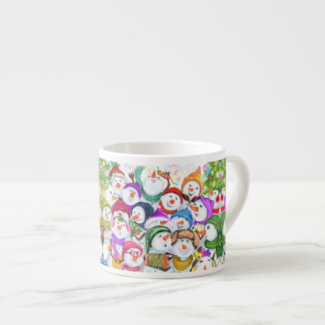 Tasse Expresso Snowman Party Christmas Espresso Cup (Devant droit)
