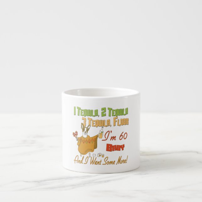Tasse Expresso Soixantième collection de fête d'anniversaire de (Devant)