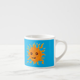 Tasse Expresso Soleil souriant lunaire
