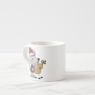 Tasse Expresso Souris de Noël et