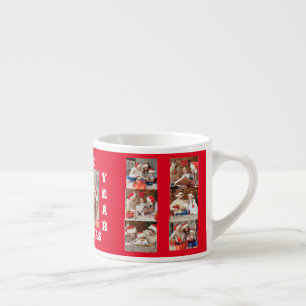Tasse Expresso Spécialité Mug EXPRESSO PHOTO COLLAGE NOËL ROUGE