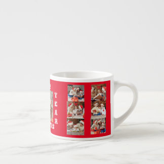 Tasse Expresso Spécialité Mug EXPRESSO PHOTO COLLAGE NOËL ROUGE