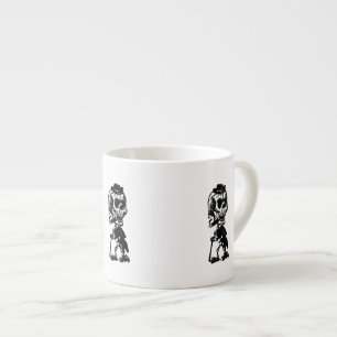 Tasse Expresso Squelette de tabagisme de cigare
