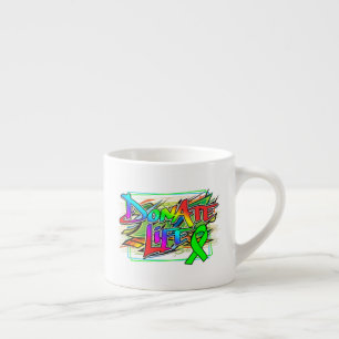 Tasse Expresso Style Graffiti Sensibilisation aux dons d'organes