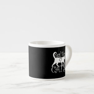 Tasse Expresso Stylé Véritable Homme Aimer Chats