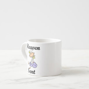 Tasse Expresso T-shirts et cadeaux d'ange envoyés par le ciel