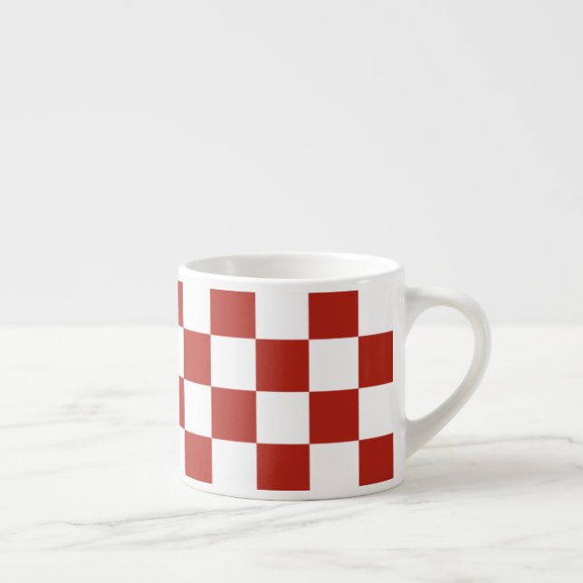 Tasse Expresso Tableau de bord rouge et blanc (Droite)