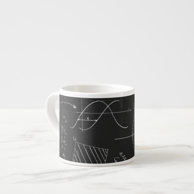 Tasse Expresso Tableau noir de maths (Devant gauche)