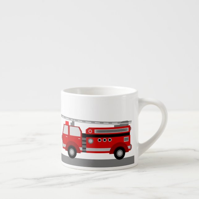 Tasse Expresso Taille de l'enfant Pompier personnalisé Mug (Droite)