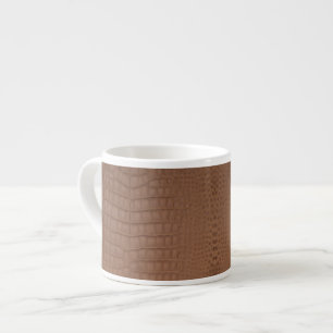 Tasse Expresso Tan Alligator Texture Imprimer