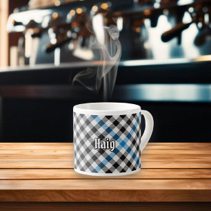 Tasse Expresso Tartan à carreaux du clan Haig