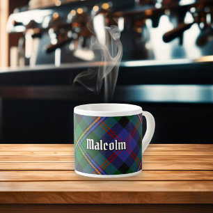 Tasse Expresso Tartan Clan Malcolm