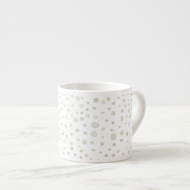 Tasse Expresso Tea Confetti Aquarelle Dots Espresso Mug (Devant droit)