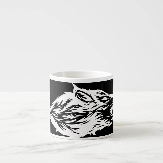 Tasse Expresso Tête de loup (Devant)