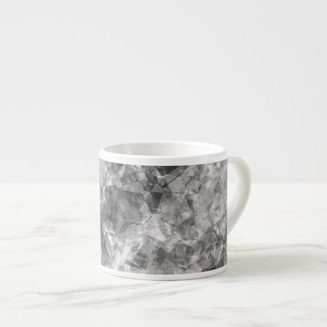 Tasse Expresso Texture de charbon de bois (Devant droit)