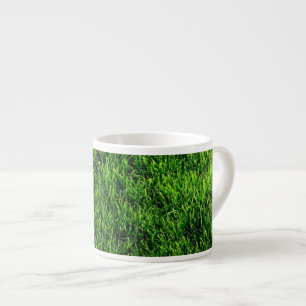 Tasse Expresso Texture d'herbe verte d'un terrain de football