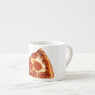 Tasse Expresso Tranche de pizza pepperoni classique de SlipperyJo