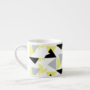 Tasse Expresso Triangle d'art Abstrait Pyramide Motif de café Mug