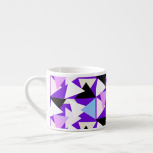 Tasse Expresso Triangle d'art Abstrait Pyramide Motif de café Mug
