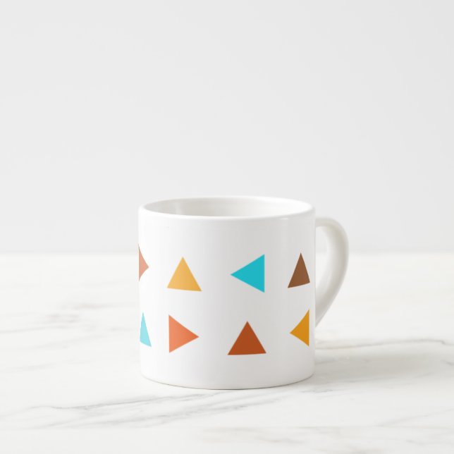 Tasse Expresso Triangles colorés (Devant droit)
