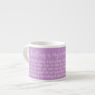 Tasse Expresso TRICOT EST MA DEUXIÈME LANGUE Espresso Cup II