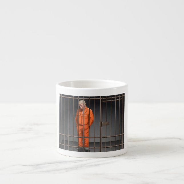 Tasse Expresso Trump en prison Espresso Mug (Devant)
