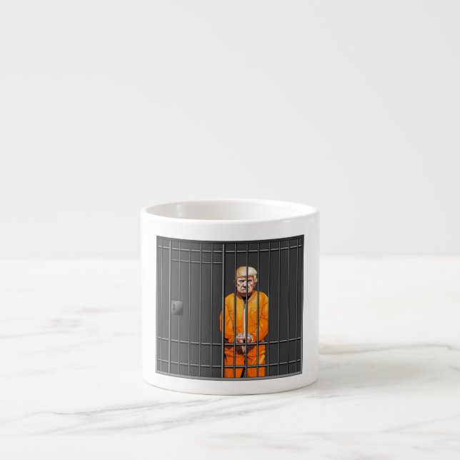 Tasse Expresso Trump en prison Espresso Mug (Devant)