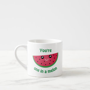 Tasse Expresso Un Dans Un Melon Drôle Mignonne Peau Kawaii