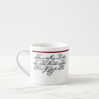 Tasse Expresso Un mug à espresso - Citation d'Emily Dickinson