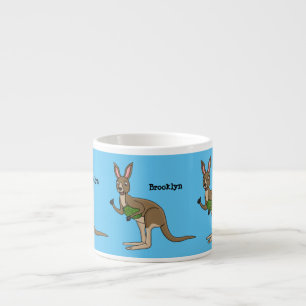 Tasse Expresso Une jolie illustration de kangourou australien