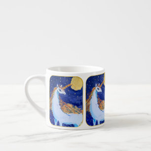 Tasse Expresso Unicorne "L'art des enfants"