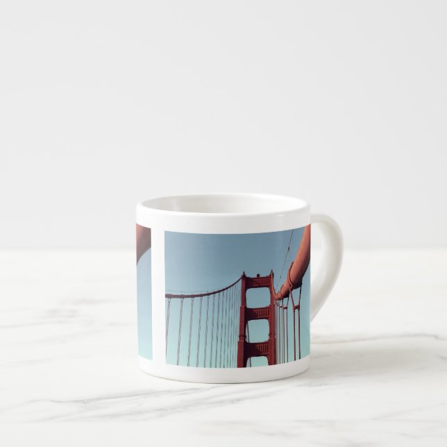 Tasse Expresso Unique Golden Gate Bridge, San Francisco Photo (Devant droit)