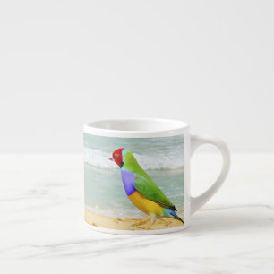 Tasse Expresso vagues, ciel et surf sur la plage de boa vista